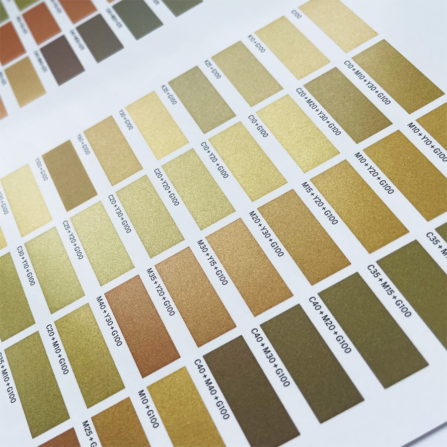 ゴールドトナー印刷 仕上がり例2